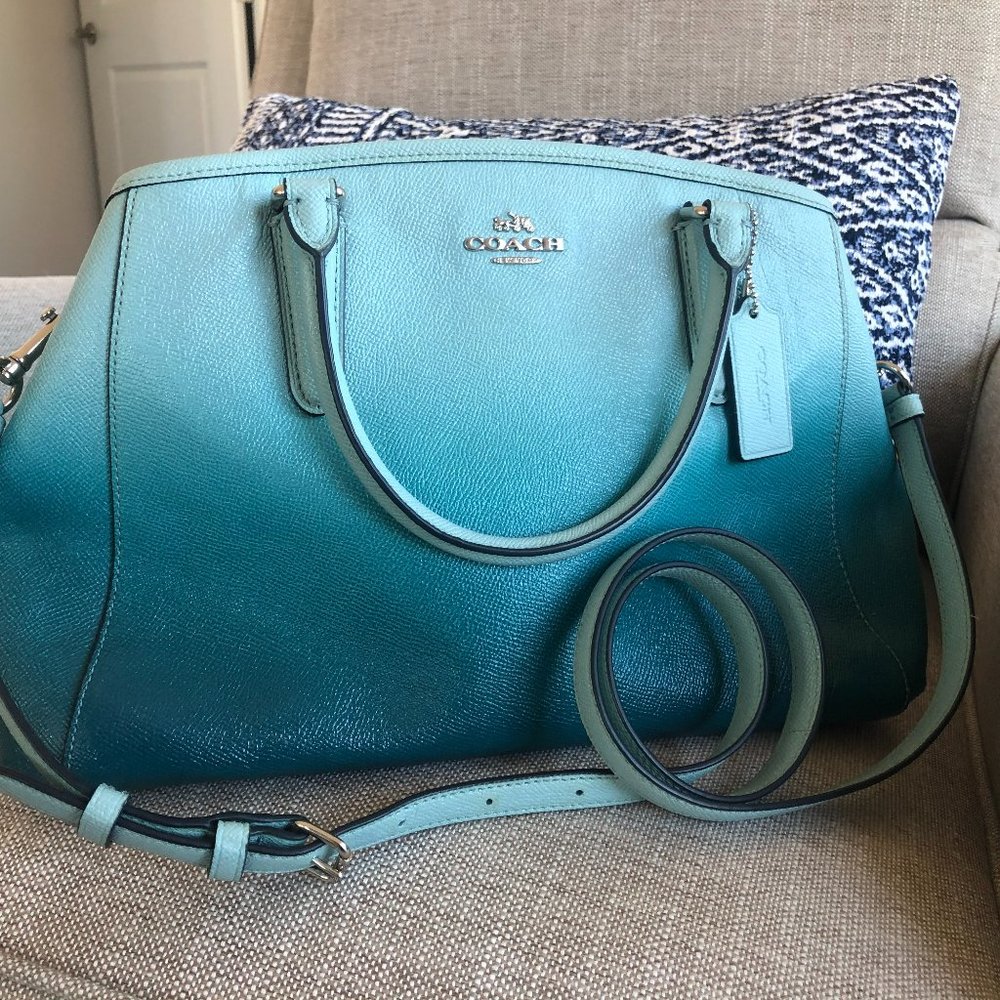 Turqoise Ombre Coach handbag